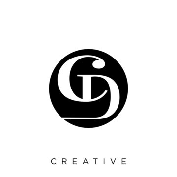 cd luxury logo design vector