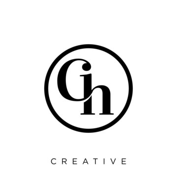 ch luxury logo design vector