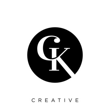 ck luxury logo design vector