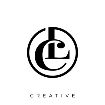 cl luxury logo design vector