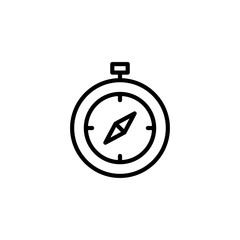 Compass icon. Compass navigation vector icon. Trendy Flat style for graphic design, Web site, UI. EPS10. Vector illustration
