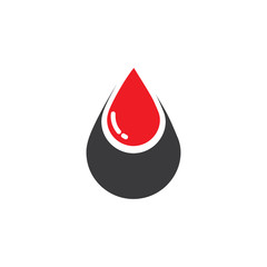 Obraz premium Human Blood logo template vector icon illustration design