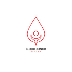 Human Blood logo template vector icon illustration design