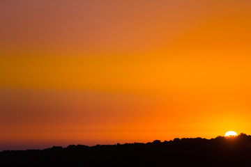 Gorgeous sunset in Essaouira in Morocco
