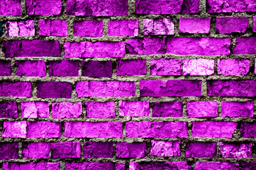 purple brick wall
