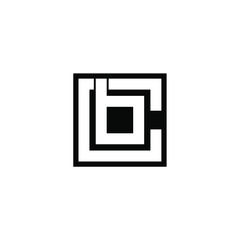 cb letter original monogram logo design