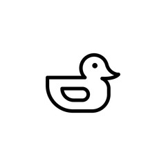 Duck icon. Duck, rubber, toy icon vector image. Can also be used for toy and games. Suitable for mobile apps, web apps and print media.