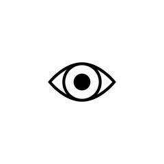 Eye scan icon. Vision icon. Security check sign. Search by eyes icon. Element of crime and punishment symbol for mobile concept and web apps.