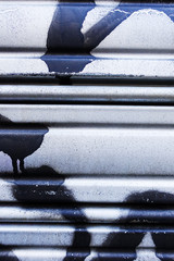 Close-up of urban graffitis painted on wall for  your creative design