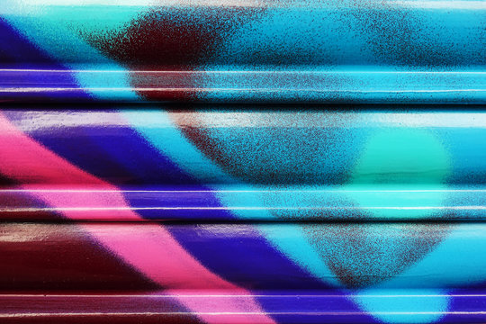 Close-up of urban graffitis painted on wall for  your creative design