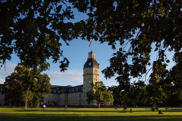 Karlsruhe Castle. Germany Palace. Schloss, Architecture Park