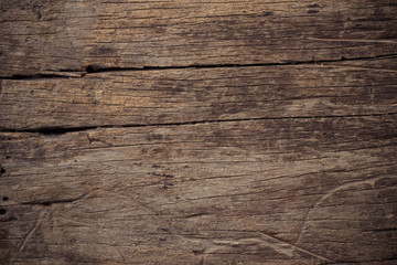 Fototapeta premium dark brown wooden texture. Old wood background 