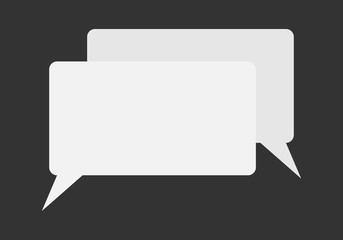 Bocadillos blancos vacíos de hablar.