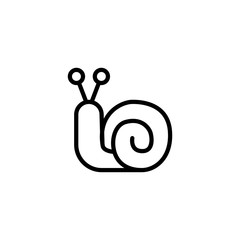 Fototapeta premium Snail vector icon. Snail symbol for your design. Trendy Flat style for graphic design, Web site, UI. EPS10. Vector illustration