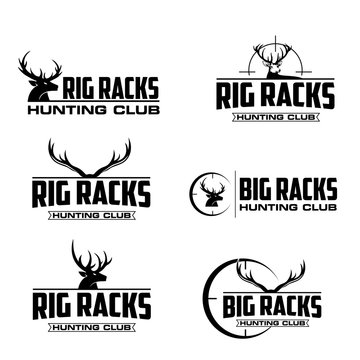 Rig Racks Hunting Club Logo Vector