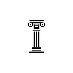 Pillar Icon. Antique Column icon vector.  History Vector Element Can Be Used For Pillar, History, Column Design Concept. - Vector