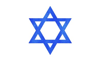 star of david jewish religion blue symbol 