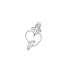 knife in the heart icon