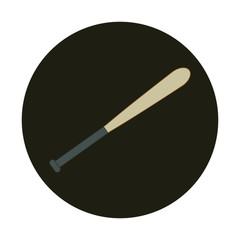 baseball bat, vector on white background