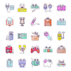 Hardware Components Doodle Vector Pack 