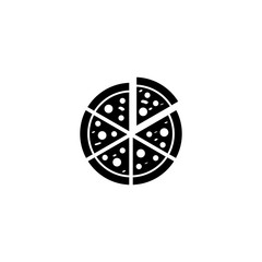 pizza icon vector