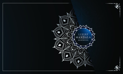 Abstract luxury ornamental mandala design background  with arabesque pattern arabic islamic east style.