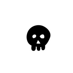 skull icon vector