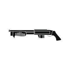 short shotgun, vector on white background