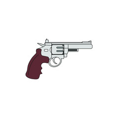 firearm gun vector on white background