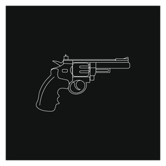 firearm gun vector on white background