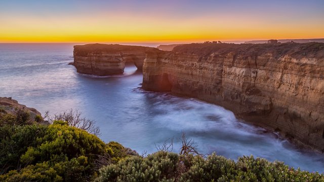 Loch Ard Gorge is a popular stop on the Great Ocean Road Victoria Australia near the famous Twelve Apostles.