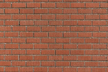 Texture of red bricks and cement
