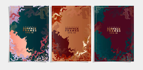 Stone Texture Abstract Vector Backgrounds Set