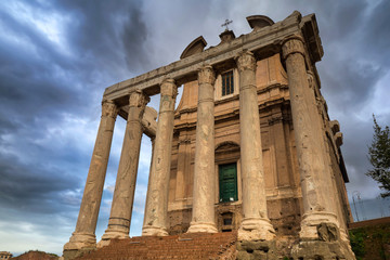 Fototapeta premium Architecture of the Roman Forum in Rome, Italy