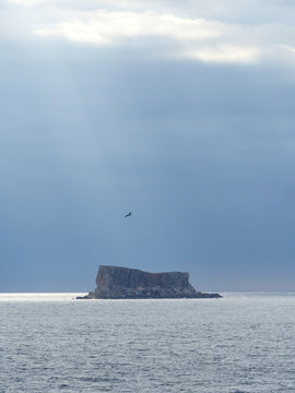 Filfla, a small uninhabited islet. Antland. Malt. Mediterranean Sea