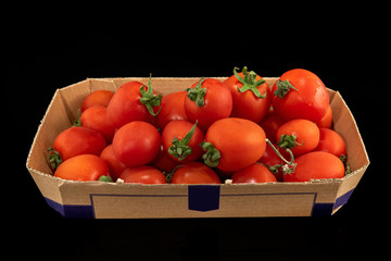 cherry tomato white background in the box