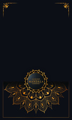 Luxury ornamental mandala design background  with arabesque pattern arabic islamic east style.  ornament elegant
 invitation wedding card , invite , backdrop cover banner illustration 