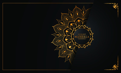 Luxury ornamental mandala design background  with arabesque pattern arabic islamic east style.  ornament elegant
 invitation wedding card , invite , backdrop cover banner illustration 