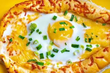 delicious khachapuri on a plate