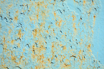 Metal blue grunge old rusty scratched surface texture