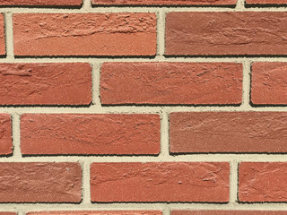 Red and white brick wall