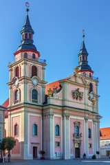 Fototapeta na wymiar Evangelical City Church in Ludwigsburg, Germany