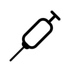 Syringe vector icon. Medical,medicine symbol. Flat vector sign isolated on white background. Simple vector illustration for graphic and web design.