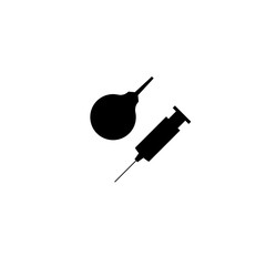 enema syringe icon vector