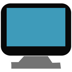 monitor icon. flat illustration of monitor vector icon for app and web