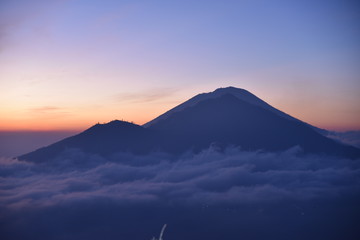 Fototapeta premium Sunset au volcan