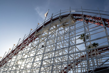 Fototapeta premium roller coaster ride