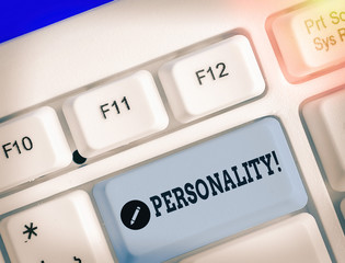 Handwriting text Personality. Conceptual photo combination characteristics that form individuals...