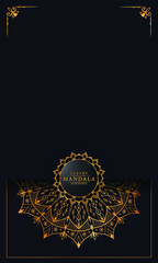 Luxury ornamental mandala design background  with arabesque pattern arabic islamic east style.  ornament elegant
 invitation wedding card , invite , backdrop cover banner illustration 