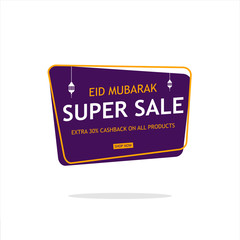 Eid mubarak sale discount banner template promotion
